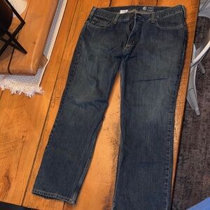 Carhartt Men's Dark Blue Straight Jeans